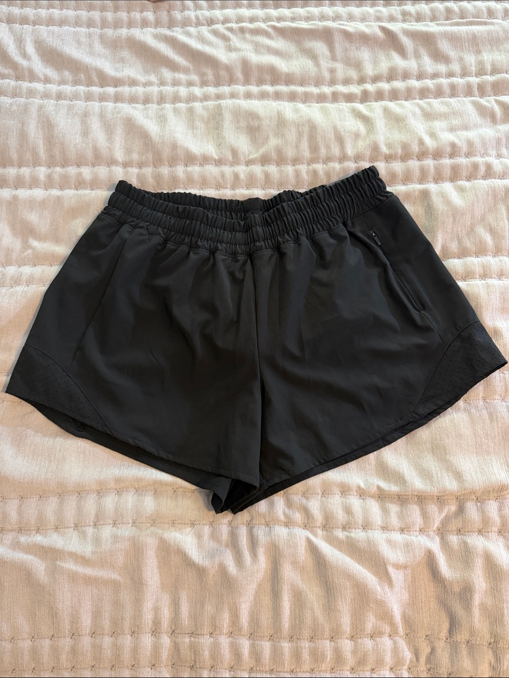 Calia Infinity Short- Black Women's Athletic Shorts with Elastic Waistband